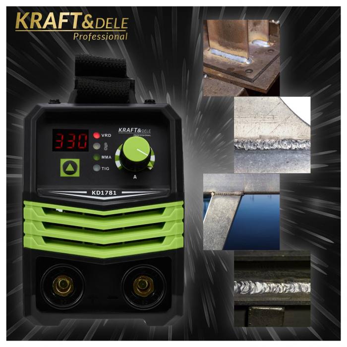 BlackFriday Aparat invertor sudura sudat 330 Amperi + accesorii (KD1781) [21]
