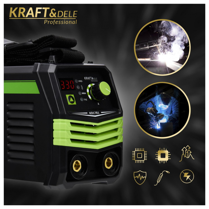 BlackFriday Aparat invertor sudura sudat 330 Amperi + accesorii (KD1781) [19]