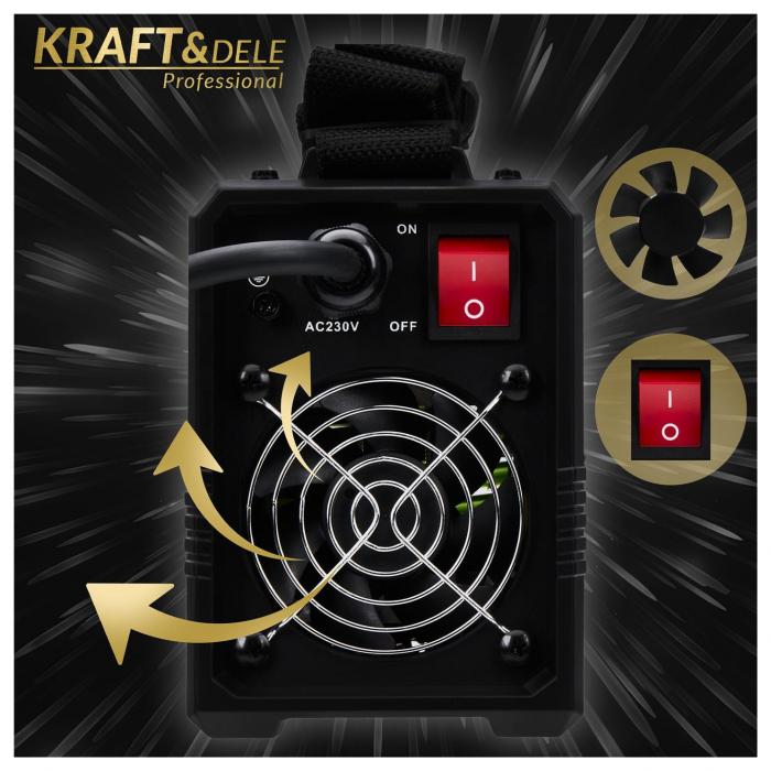 BlackFriday Aparat invertor sudura sudat 330 Amperi + accesorii (KD1781) [15]