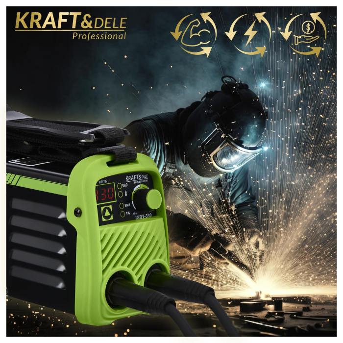Aparat invertor sudura sudat 330 Amperi + accesorii (KD1782) [12]