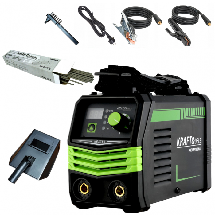 Aparat invertor sudura sudat 330 Amperi + electrozi 2.5mm 300mm (KD1781+KD1153) [1]