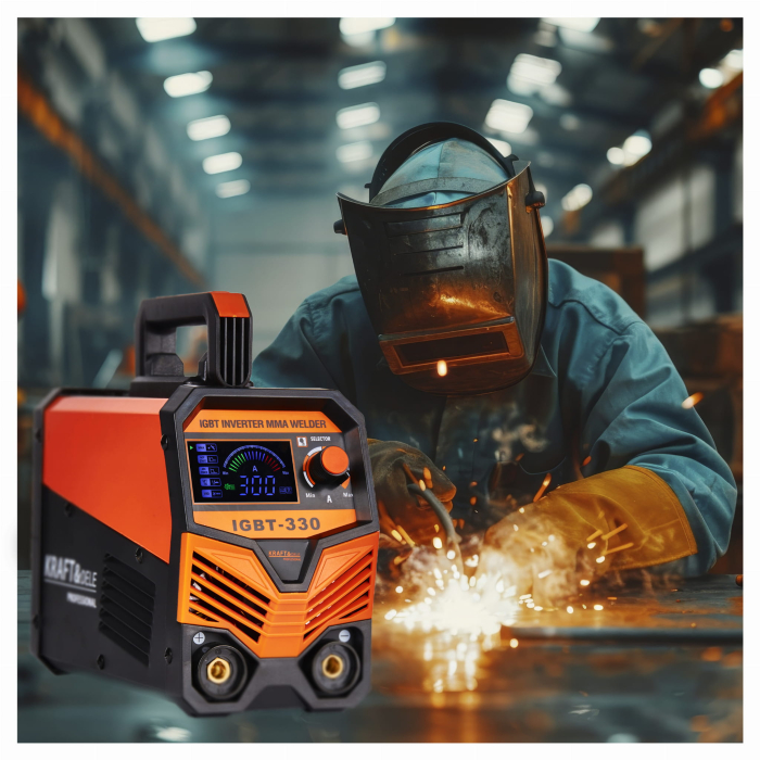 Aparat invertor sudura sudat 330 Amperi LCD IGBT MMA + accesorii (KD1878) [10]