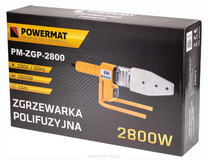Aparat lipire sudura tevi PPR PVC 2800W (PM-ZGP-2800) [2]