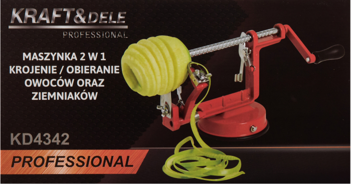 Aparat manual 2 in 1 pentru curatat si feliat legume, cu lama din inox si ventuza de fixare (KD4342) [13]