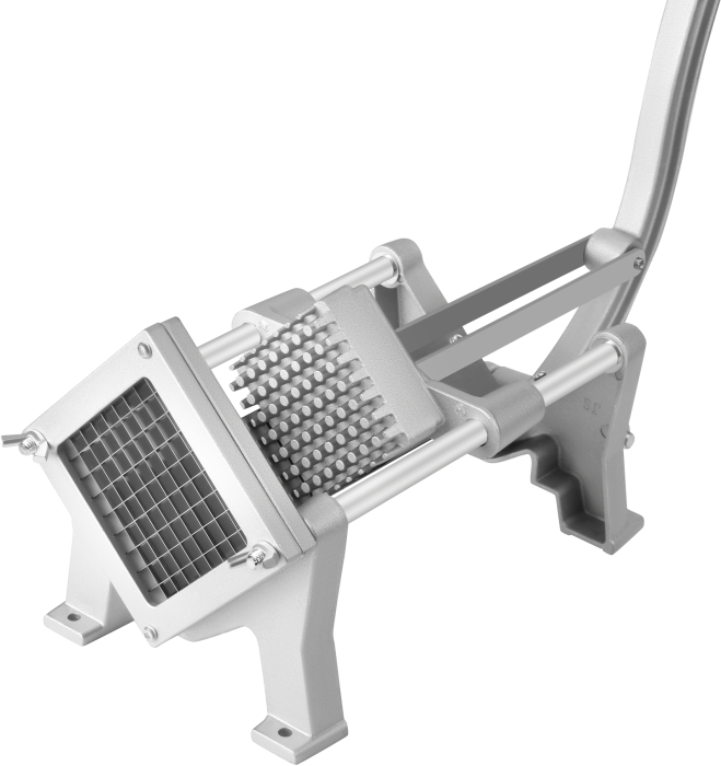 Aparat manual pentru taiat cartofi și legume cutter pentru cartofi prajiti, lame interschimbabile, constructie din Inox și aluminiu (KD4343) [11]
