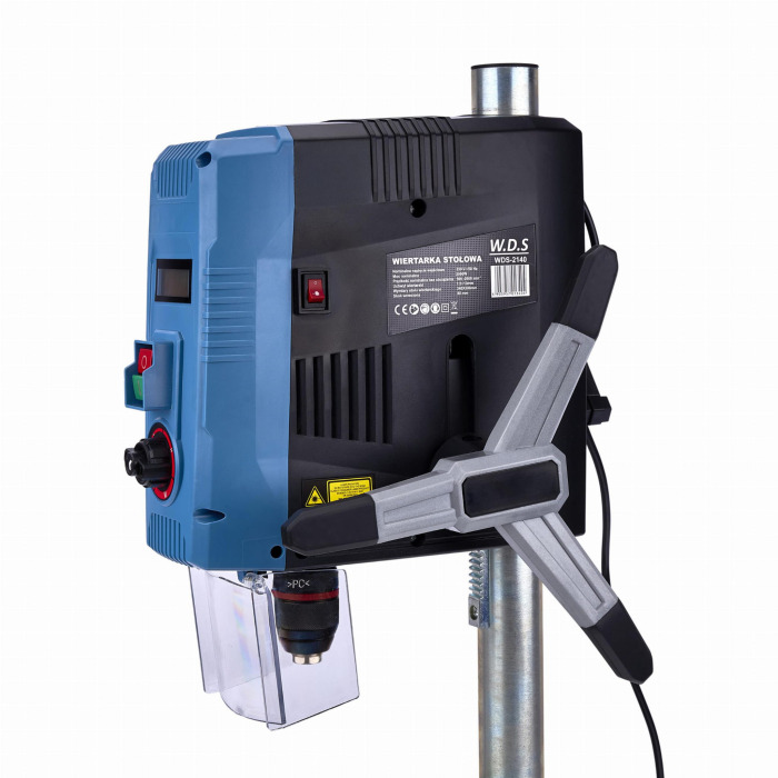 Aparat, masina de gaurit, bormasina fixa 13mm 2000W de banc coloana verticala afisaj Digital (WDS2140) [4]