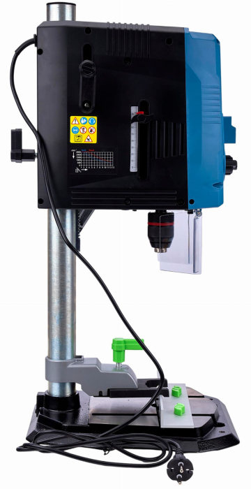 Aparat, masina de gaurit, bormasina fixa 13mm 2000W de banc coloana verticala afisaj Digital (WDS2140) [11]