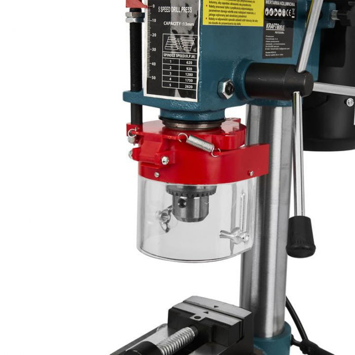 Aparat, masina de gaurit, bormasina fixa 1550W de banc coloana verticala (KD510) [14]