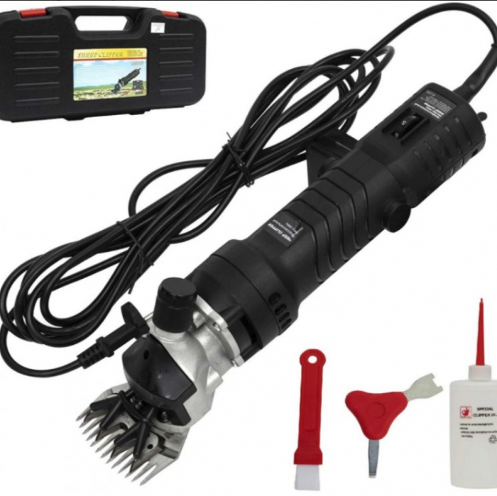 Aparat masina electrica tuns animale cu 2 seturi de cutite oi berbeci caini capre (GF-0567+C) [8]