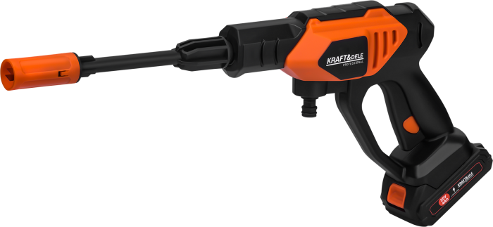 Aparat masina pistol de spalat cu presiune cu acumulator baterii 2x4Ah 20V 60bar + accesorii (KD662) [8]