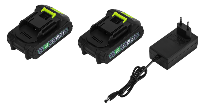 Aparat masina pistol de spalat cu presiune cu acumulator baterii 2x4Ah 20V 60bar + accesorii (WDS2250) [12]