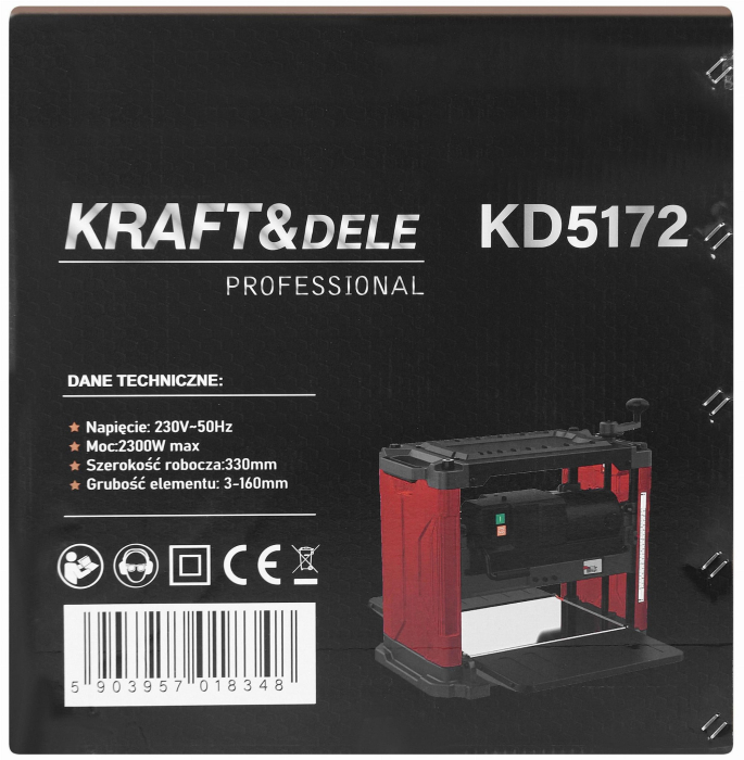 Aparat masina rindeluit stationar 2300W cu grosime rindea abric abricht (KD5172 ) [13]