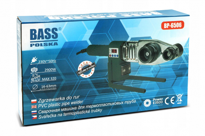 Aparat plita lipire lipit sudura sudat tevi PPR PVC Polipropilena 2700W 16-63mm + accesorii (BP-6506) [7]