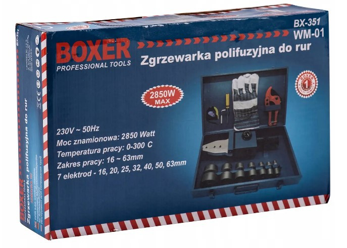 Aparat / plita lipire lipit sudura sudat tevi PPR PVC Polipropilena 2850W 16-63mm + accesorii (BX-351) [11]