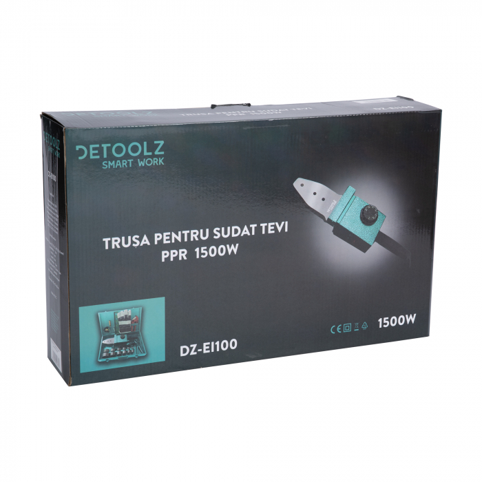 Aparat plita lipire sudura tevi PPR 1500W 20-63mm Polipropilena 50-300ᵒC (DZ-EI100) [3]