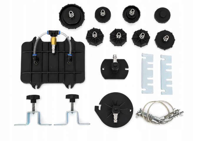 Aparat pneumatic pentru aerisire si schimb lichid frana 5L, cu adaptoare (TA4252) [8]