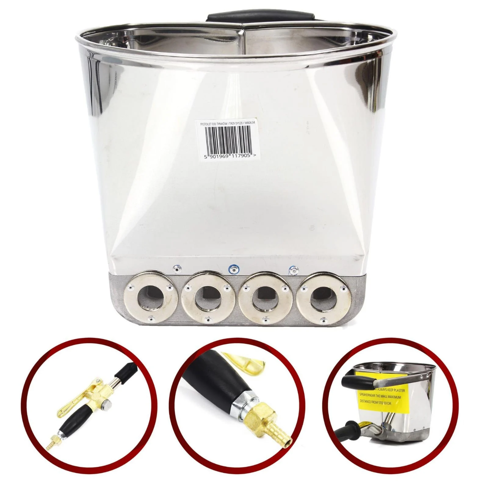 Aparat pneumatic tencuit tavan cu duze (CMP0712) [6]