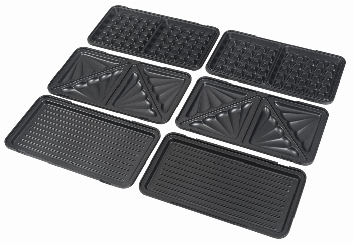 Aparat sandwich 3 in 1, 1500W, placi interschimbabile pentru wafe, toast si grill (KD4133) [15]