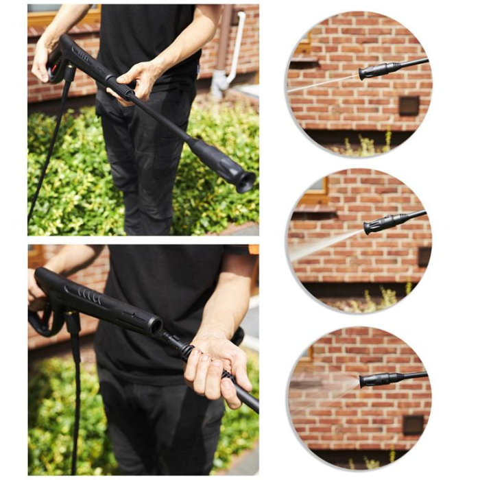 Aparat spalat jet cu presiune 200bar 2100W 6L min + accesorii conectare si spalare (KD439) [15]