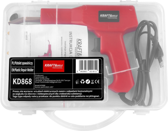Aparat sudura plastic 100W cu capse pentru reparatii auto taiere termica si netezire in valiza (KD868) [3]