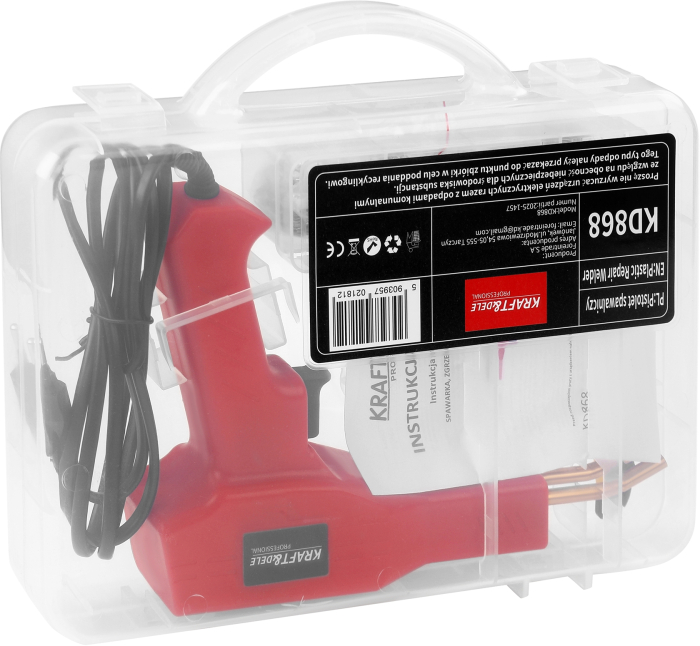 Aparat sudura plastic 100W cu capse pentru reparatii auto taiere termica si netezire in valiza (KD868) [4]