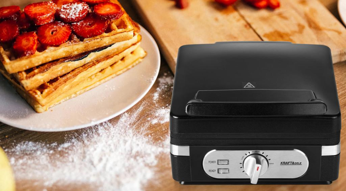 Aparat vafe gofre 2000W, 3 trepte temperatura alimentare 220-240V (KD4100) [17]