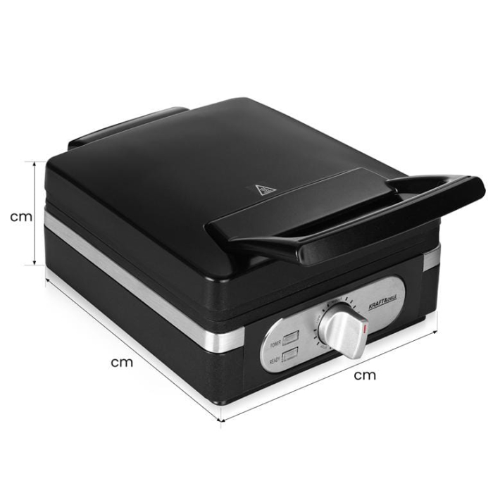 Aparat vafe gofre 2000W, 3 trepte temperatura alimentare 220-240V (KD4100) [5]