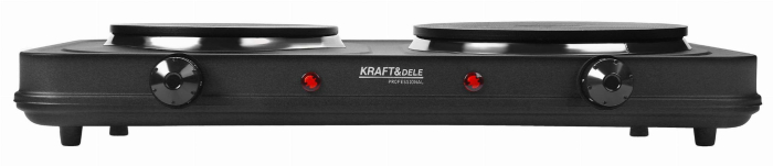 Aragaz electric cu 2 arzatoare 2600W 155 si 185 mm cu termostat reglabil (KD4166) [6]
