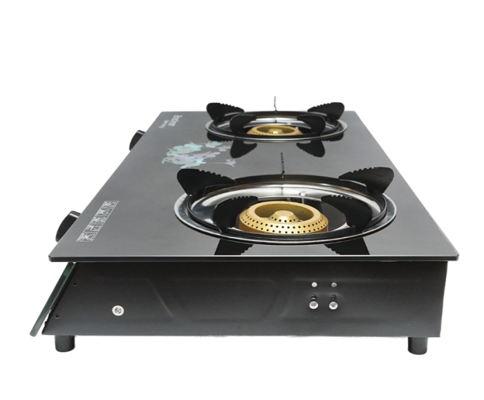 Aragaz, plita cu 2 arzatoare din fonta 2.5KW, sticla securizata 700x380x94mm DISMM70 (BK78953) [3]