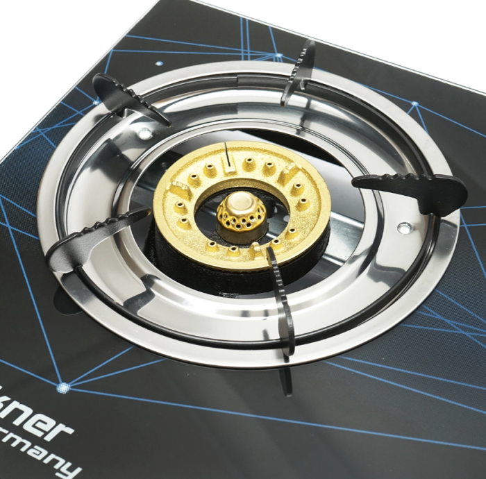 Aragaz, plita cu 2 arzatoare din fonta 3KW, sticla securizata 700x380x94mm DISMM73 (BK78956) [5]