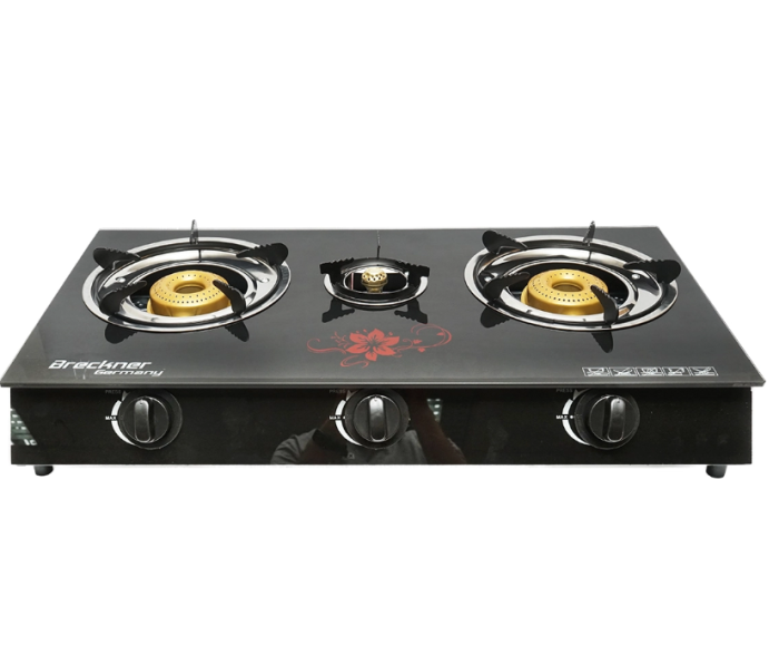 Aragaz, plita cu 3 arzatoare metalice 2.5KW, sticla securizata 700x380x94mm DISMM74 (BK78957) [1]