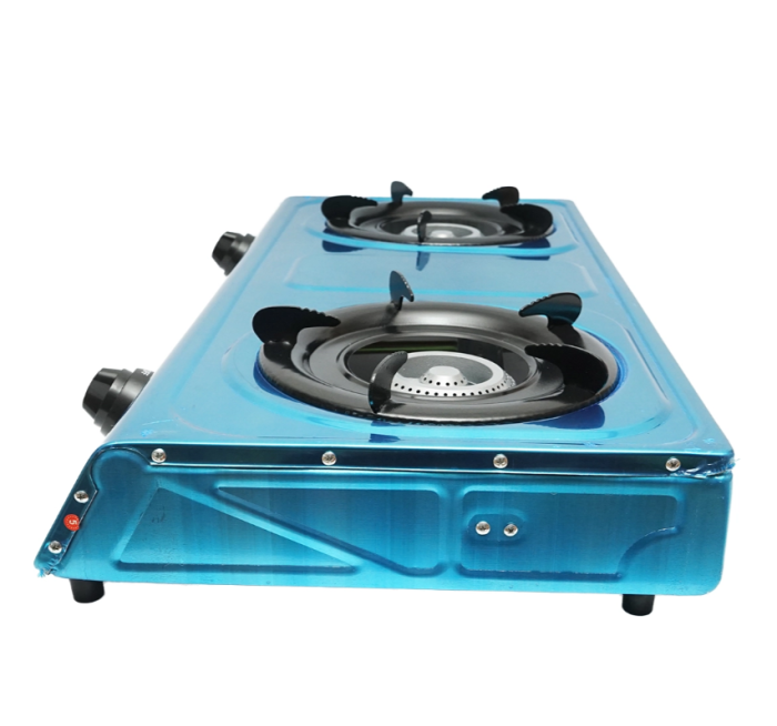 Aragaz, plita din inox cu 2 arzatoare din fonta 2.5KW, aprindere automata 715x380x94mm DISMM72 (BK78955) [3]