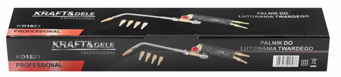 Arzator sudura taiere lipire oxigen-gaz + 5 duze interschimbabile (KD1823) [3]