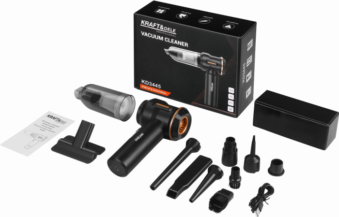 Aspirator fara fir 100W 6000mAh 3 in 1 cu filtru HEPA si incarcare USB-C (KD3445) [2]