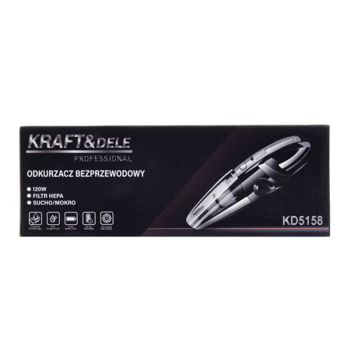 Aspirator fara fir umed uscat portabil pentru masina cu baterie Li-ion si rezervor fara sac (KD5158) [8]