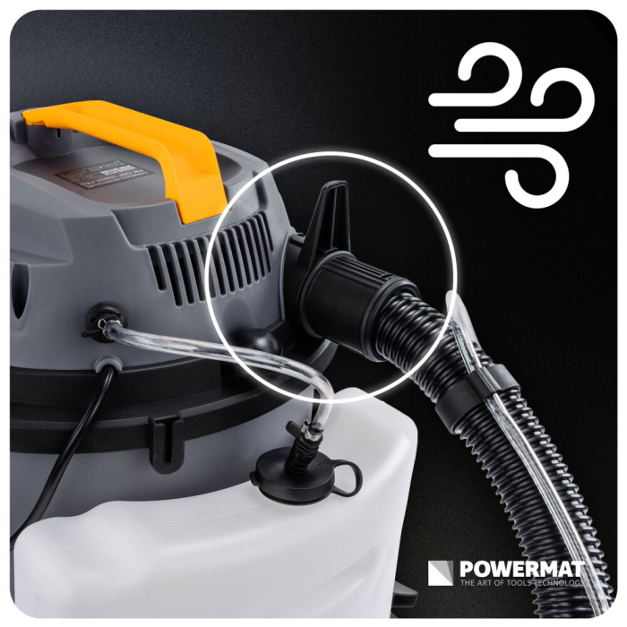 Aspirator industrial cu spalare 2000W, 20L, aspirare umeda si uscata, 25kPa, rezervor detergent 3L, functie suflare PM1629 (PM-ODP-2000M-PRO) [8]