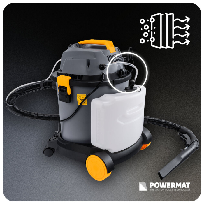 Aspirator industrial cu spalare 2000W, 20L, aspirare umeda si uscata, 25kPa, rezervor detergent 3L, functie suflare PM1629 (PM-ODP-2000M-PRO) [9]