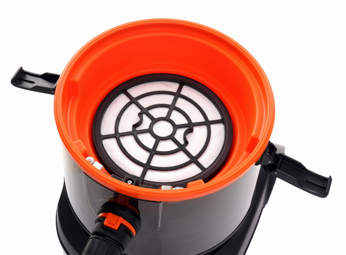 Aspirator industrial umed uscat 1400W rezervor 25L cu priza pentru unelte (KD5156) [7]