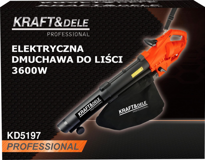 Aspirator si suflanta de frunze electrica 3600W cu functie de tocare 10:1 (KD5197) [15]