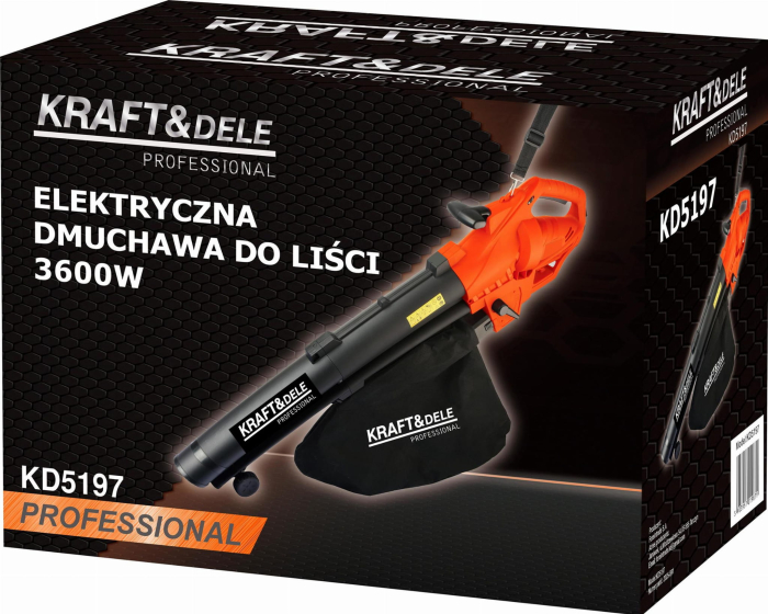 Aspirator si suflanta de frunze electrica 3600W cu functie de tocare 10:1 (KD5197) [14]
