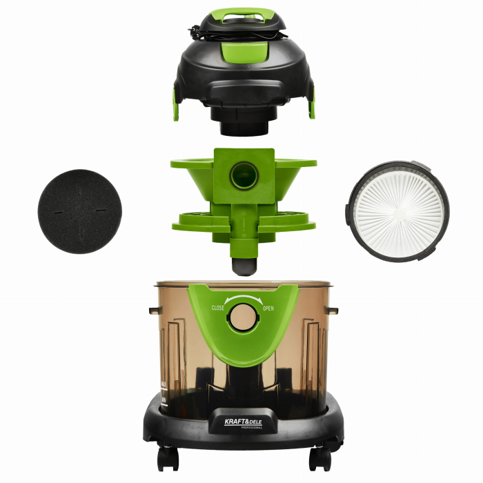 Aspirator umed uscat cu filtru apa 2200W rezervor 15L fara sac (KD5157) [28]