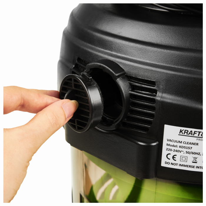 Aspirator umed uscat cu filtru apa 2200W rezervor 15L fara sac (KD5157) [8]