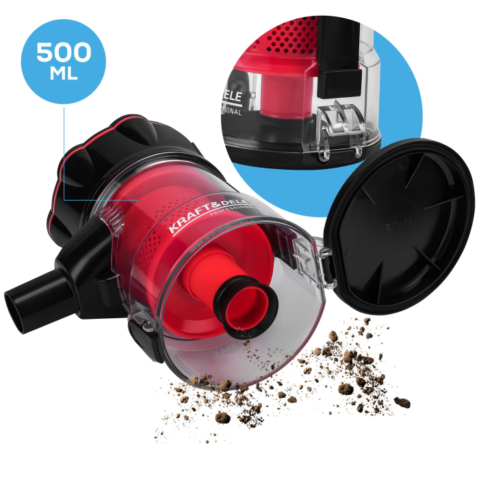 Aspirator vertical de mana 220 230V 600W 0.5L + accesorii (KD5147) [23]