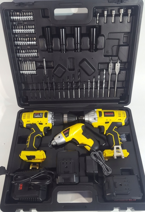Autofiletanta + pistol impact 24.4V 3ah + surubelnita 3.6V (SR-032) [8]