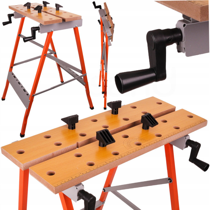 Banc de lucru constructie pliabila, 56x78x62cm (KD516) [7]