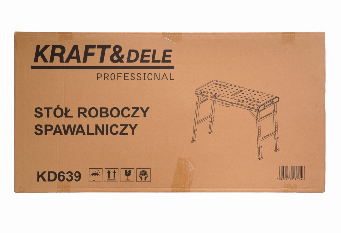 Banc masa de sudura pliabila reglabila 532x1068x705-930 mm (KD639) [10]