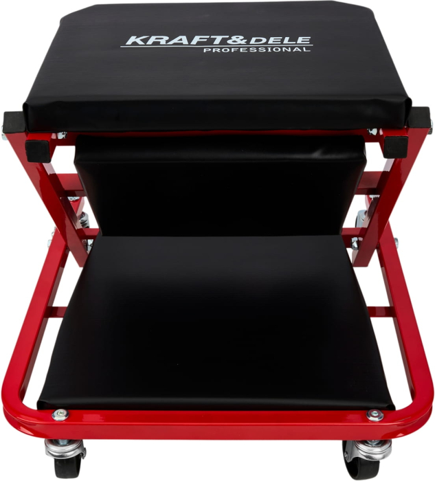 Banca atelier 2 in 1 tip sezlong si scaun, 6 roti pivotante, cadru metalic, 150 kg (KD10764) [4]