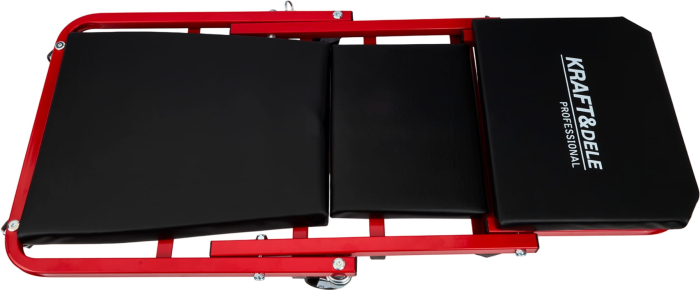 Banca atelier 2 in 1 tip sezlong si scaun, 6 roti pivotante, cadru metalic, 150 kg (KD10764) [14]