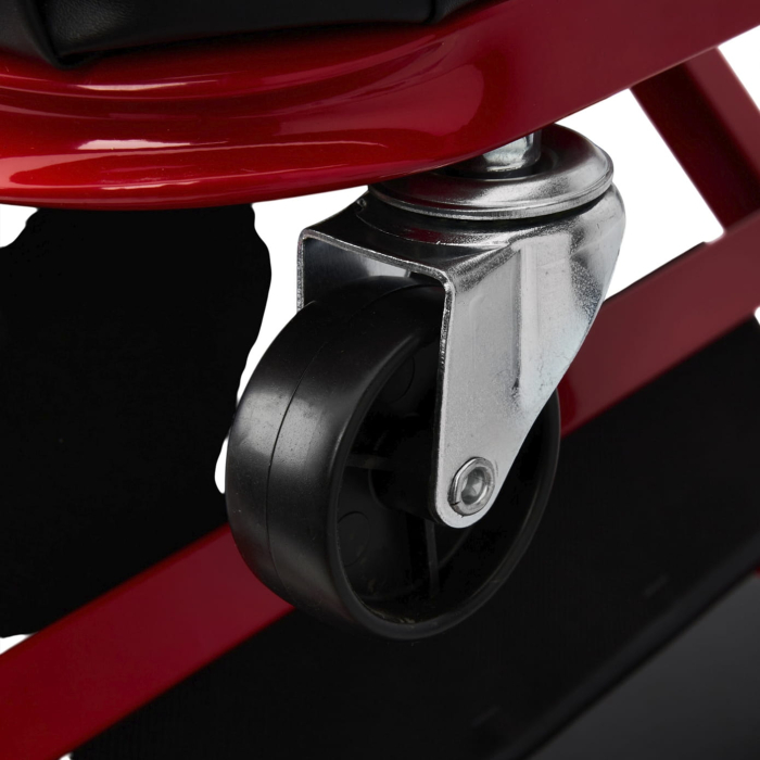 Banca atelier 2 in 1 tip sezlong si scaun, 6 roti pivotante, cadru metalic, 150 kg (KD10764) [5]