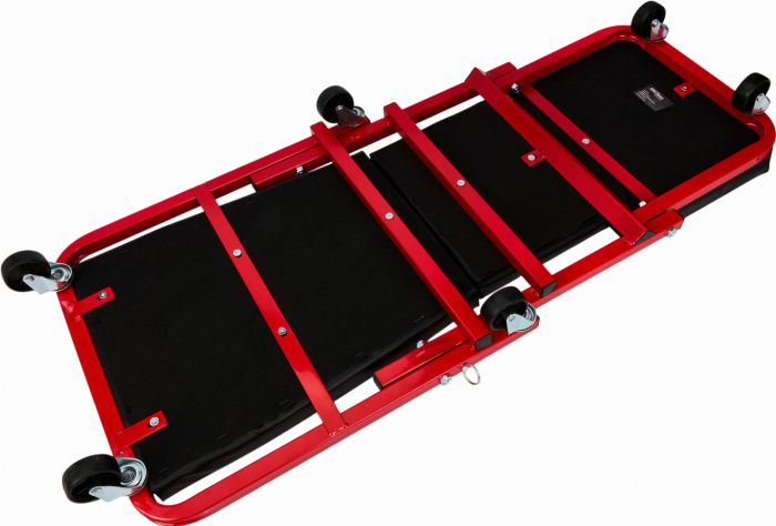 Banca atelier 2 in 1 tip sezlong si scaun, 6 roti pivotante, cadru metalic, 150 kg (KD10764) [16]